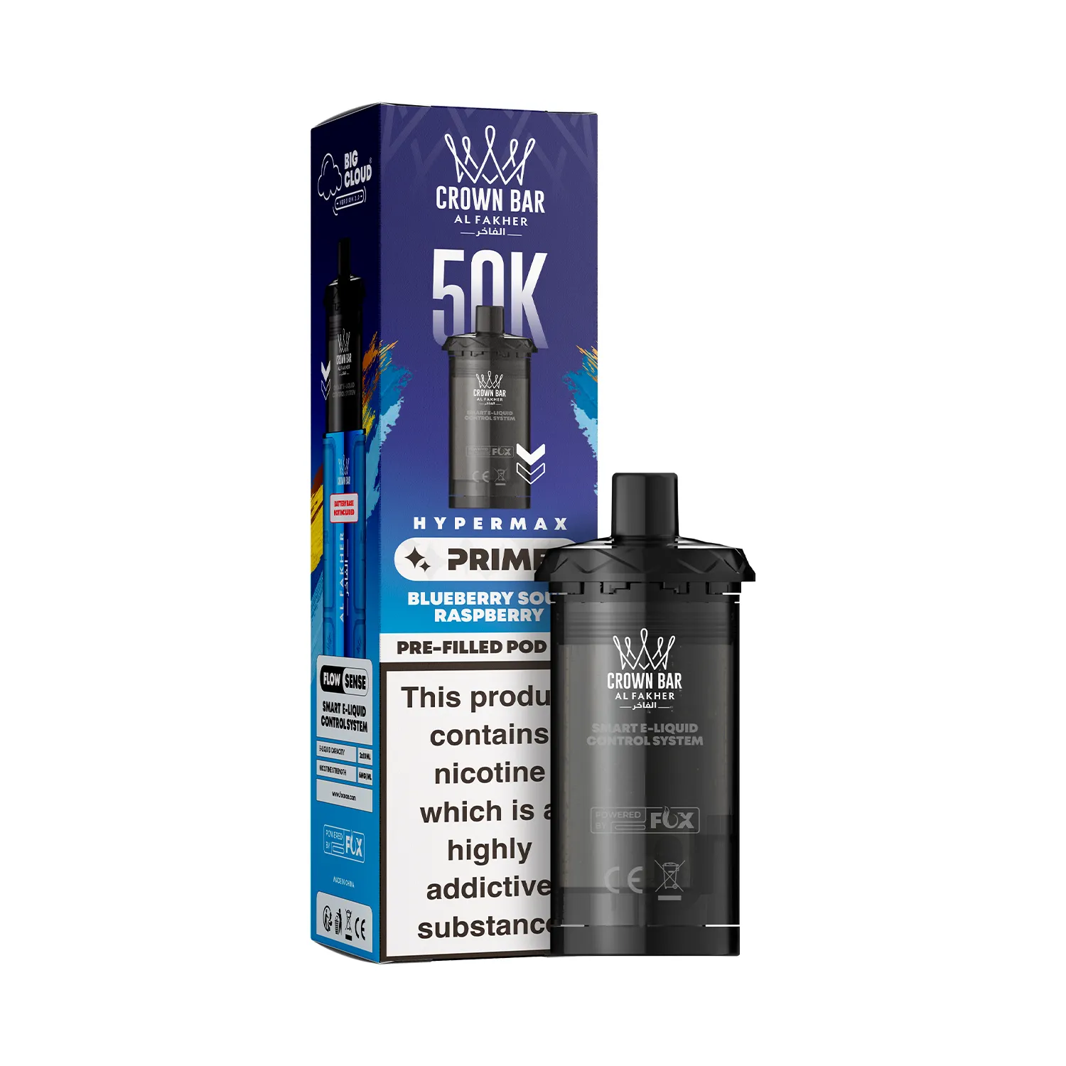 AL-FAKHER-HYPERMAX-PRIME-50K-PREFILLED-POD-BLUEBERRY-SOUR-RASPBERRY.webp Prime Pod Refill - Blueberry Sour Raspberry (Box) - Image 1