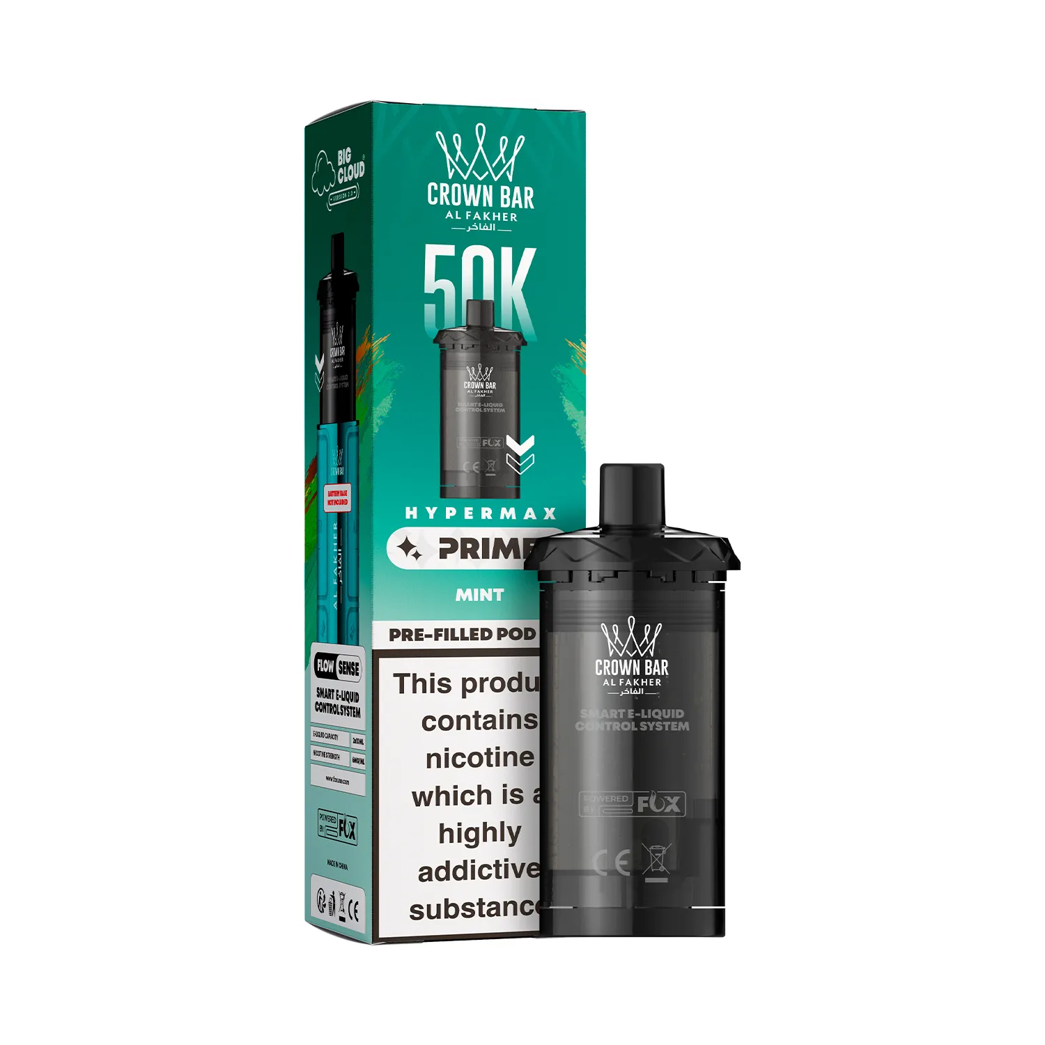 AL-FAKHER-HYPERMAX-PRIME-50K-PREFILLED-POD-MINT.webp Prime Pod Refill - Mint (Box) - Image 1