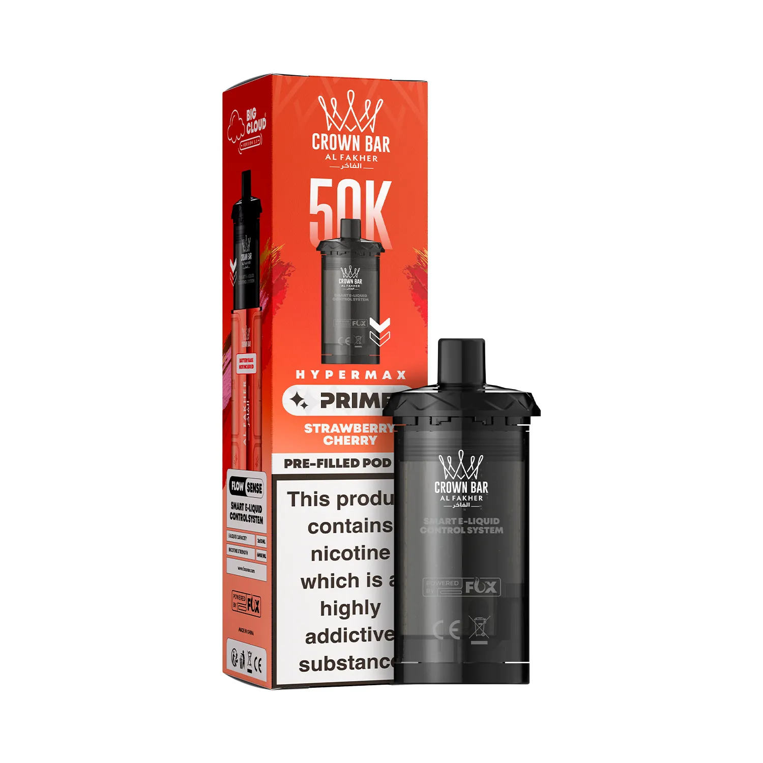 AL-FAKHER-HYPERMAX-PRIME-50K-PREFILLED-POD-STRAWBERRY-CHERRY.webp Prime Pod Refill - Strawberry Cherry (Box) - Image 1
